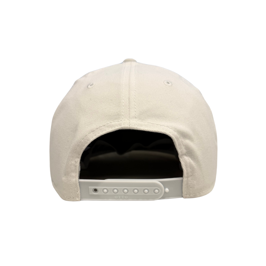 Adult Snapback Adjustable Crest Hat - White
