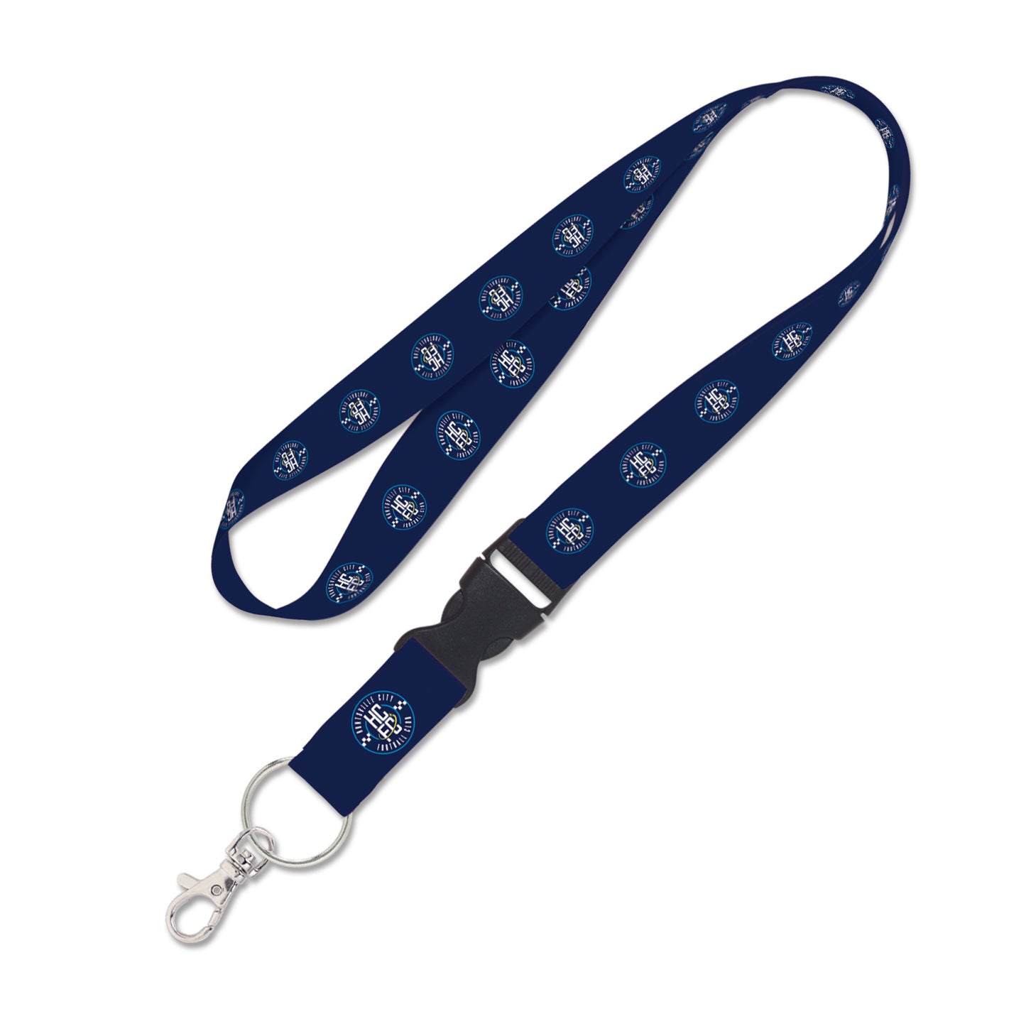 Huntsville City FC Buckle Lanyard - Navy Crest