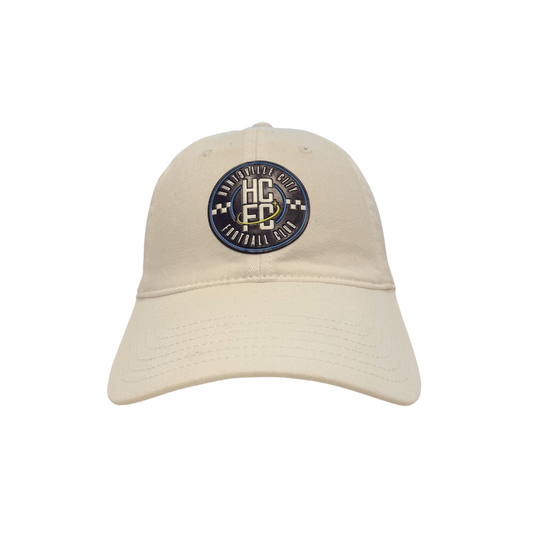 Adult Slouch Adjustable Crest Hat - White