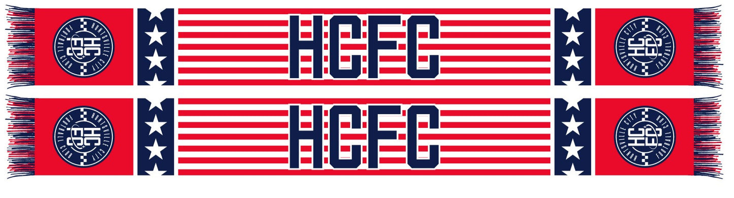 Huntsville City FC Independence Day Knit Scarf