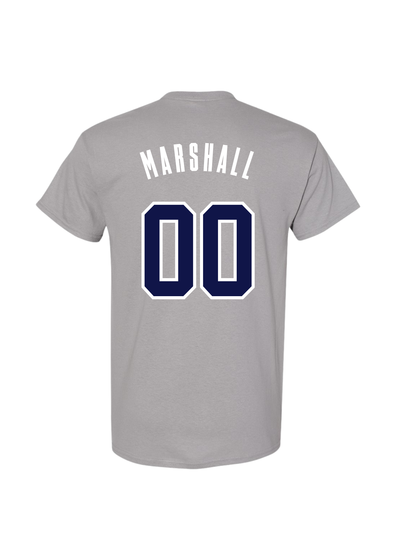 Men's HCFC Marshall Name & Number Tee - Gravel