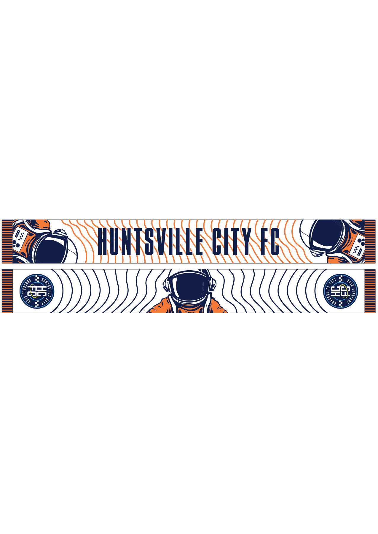 International Orange Jersey Hook Scarf