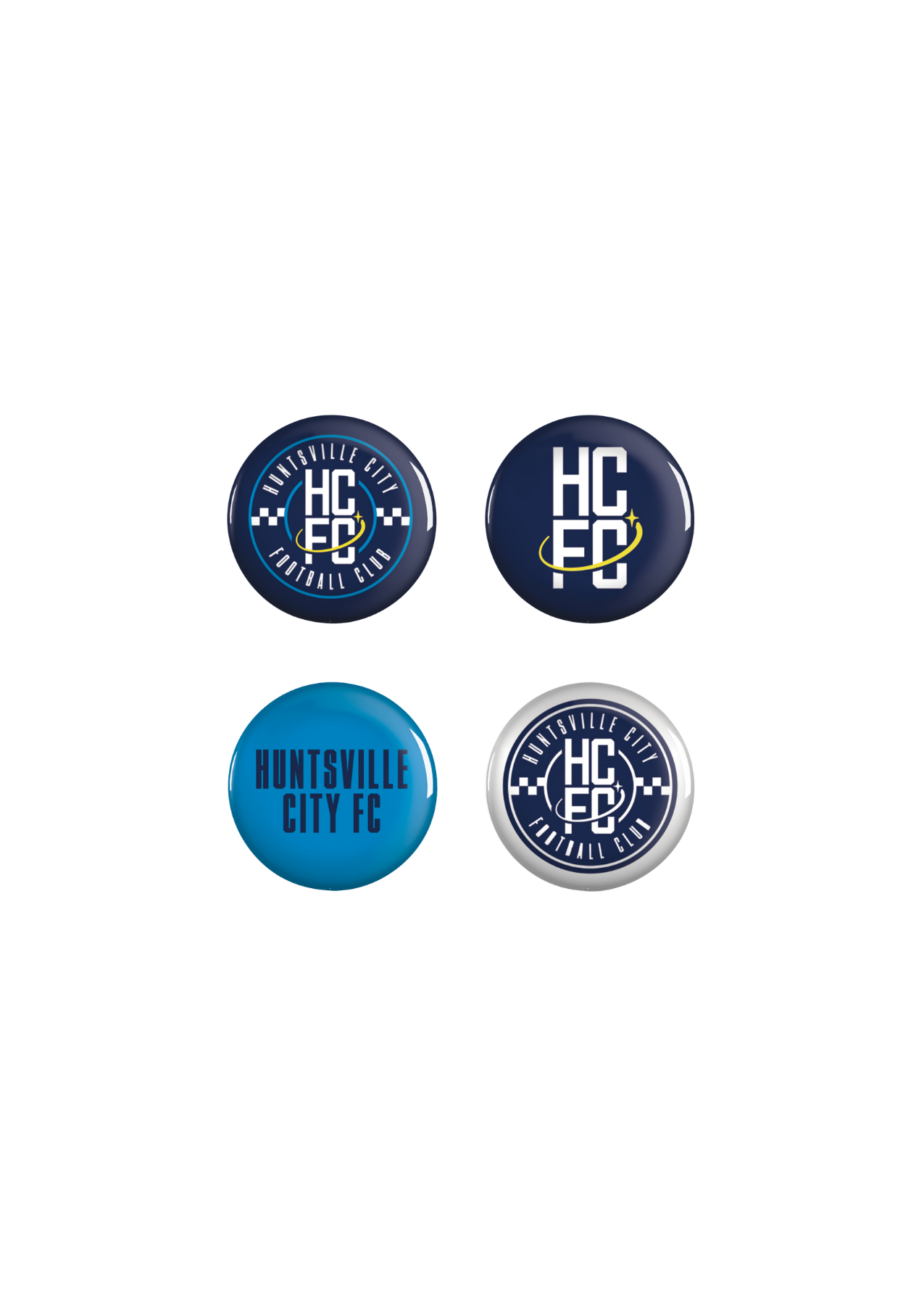 Huntsville City FC Button 4-Pack
