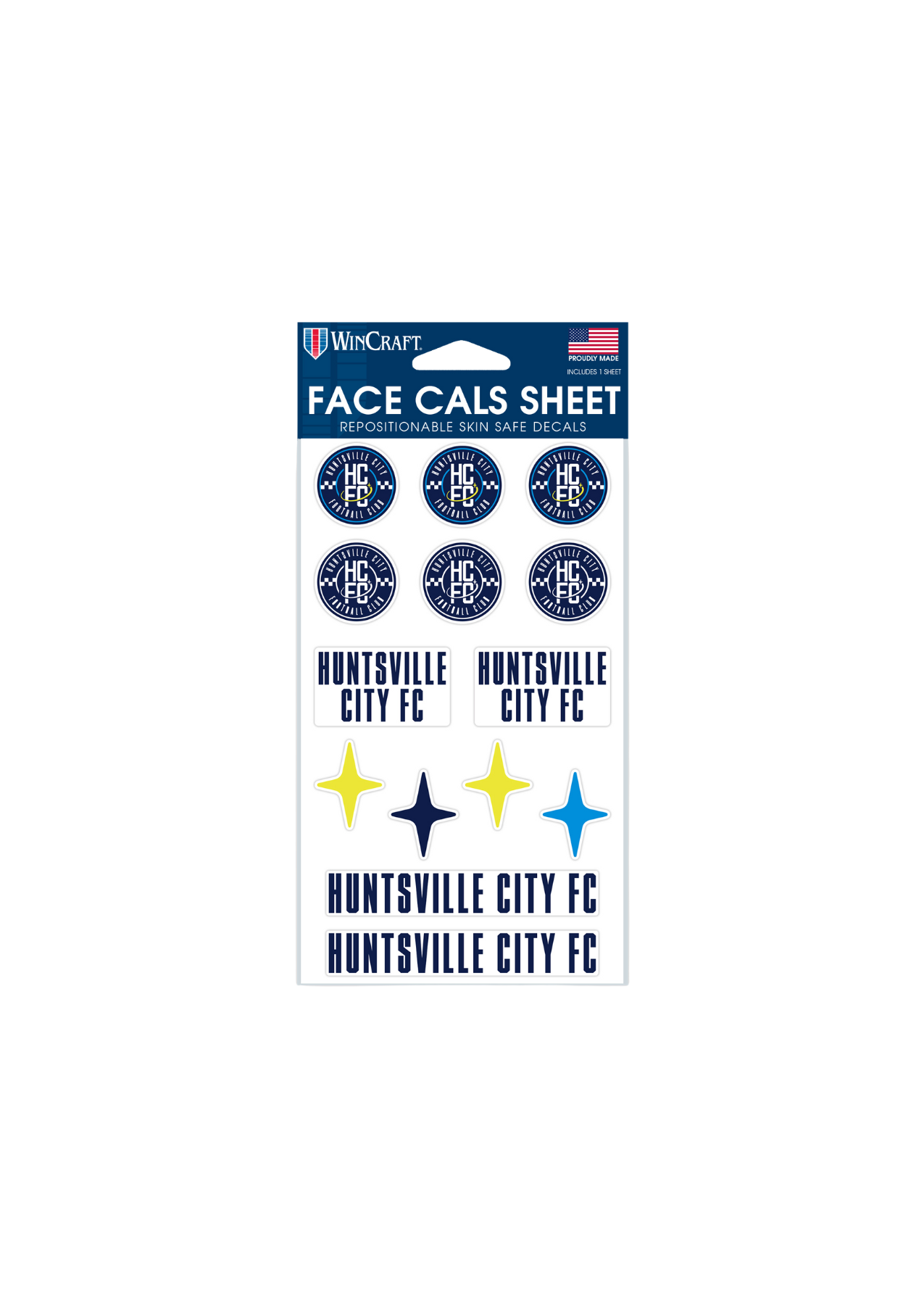 Huntsville City FC Face Cal Sheet