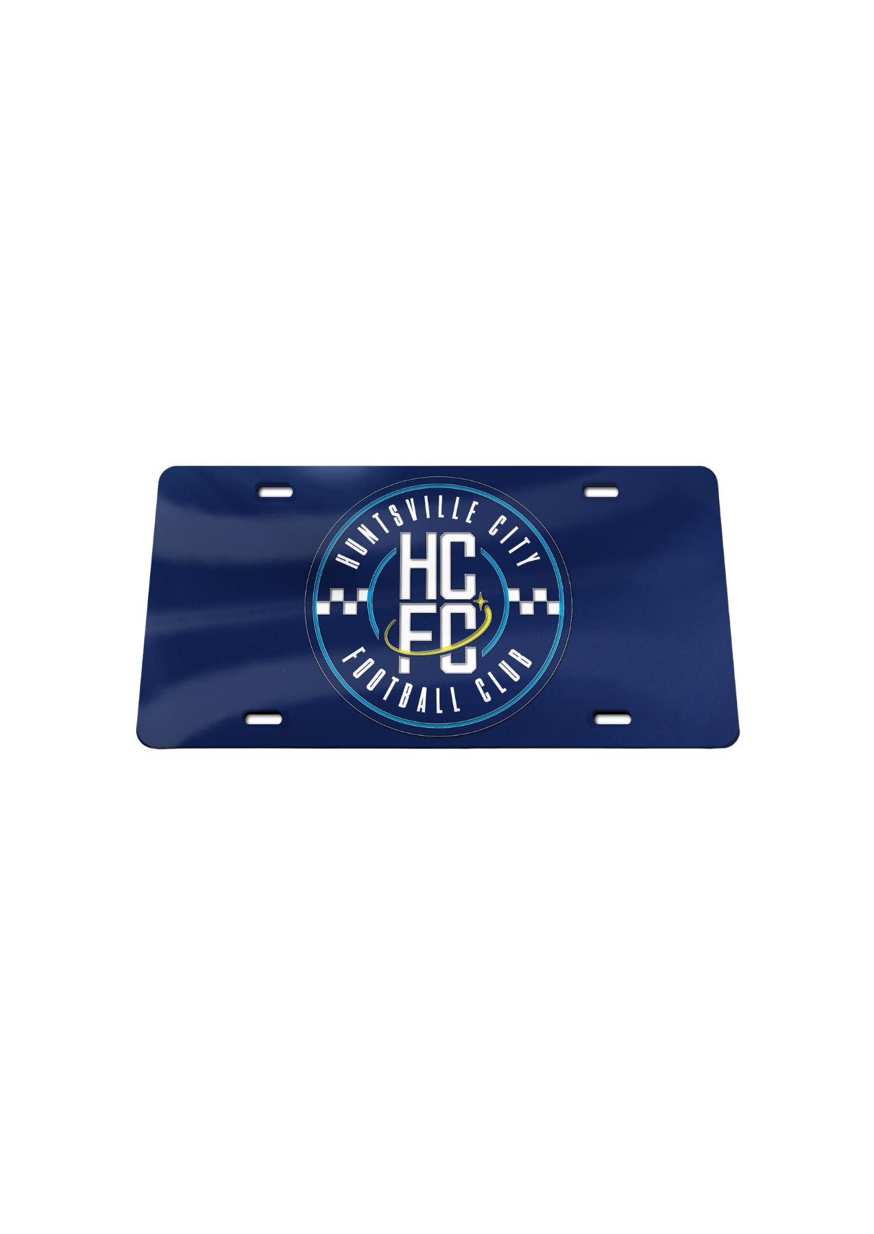 Huntsville City FC Acrylic License Plate - Navy