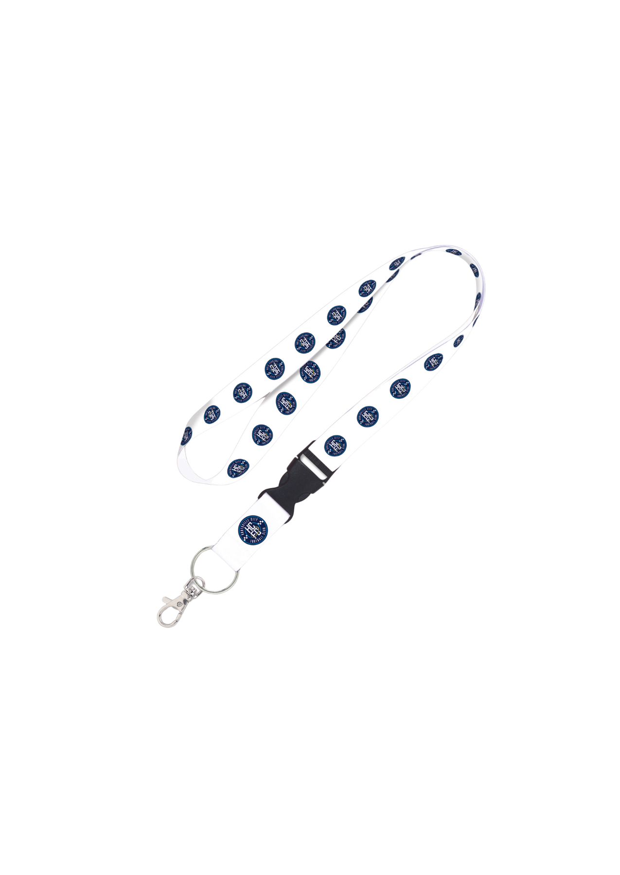 Huntsville City FC Buckle Lanyard - White Crest