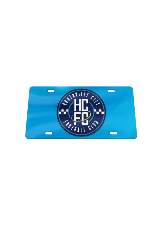 Huntsville City FC Acrylic License Plate - Skyline Blue