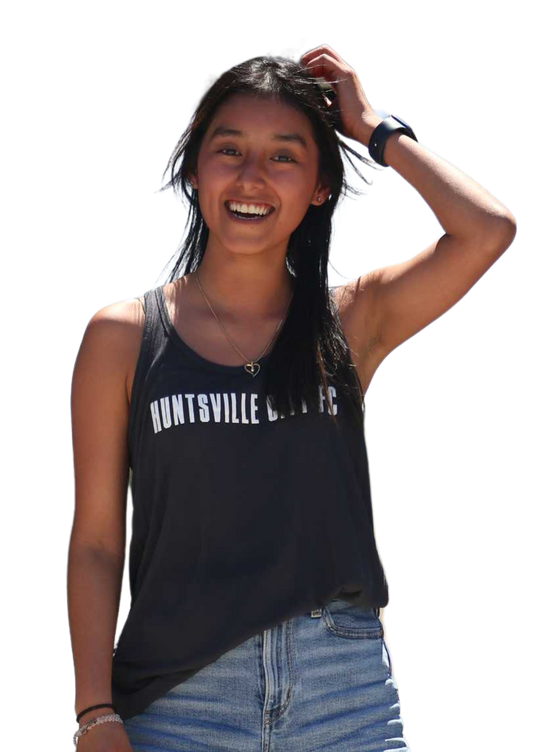 Women's Flowy Racerback Tank - Charcoal