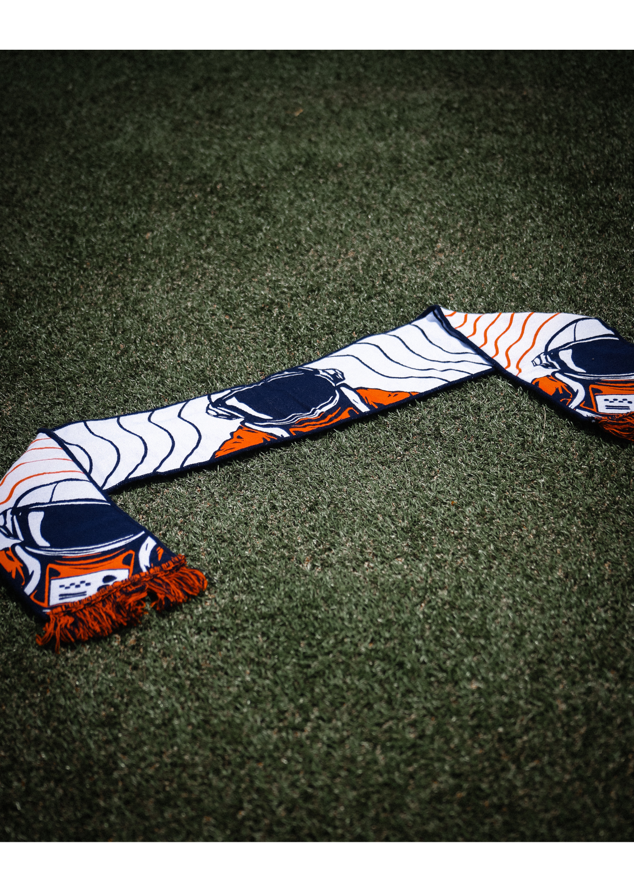 International Orange Jersey Hook Scarf