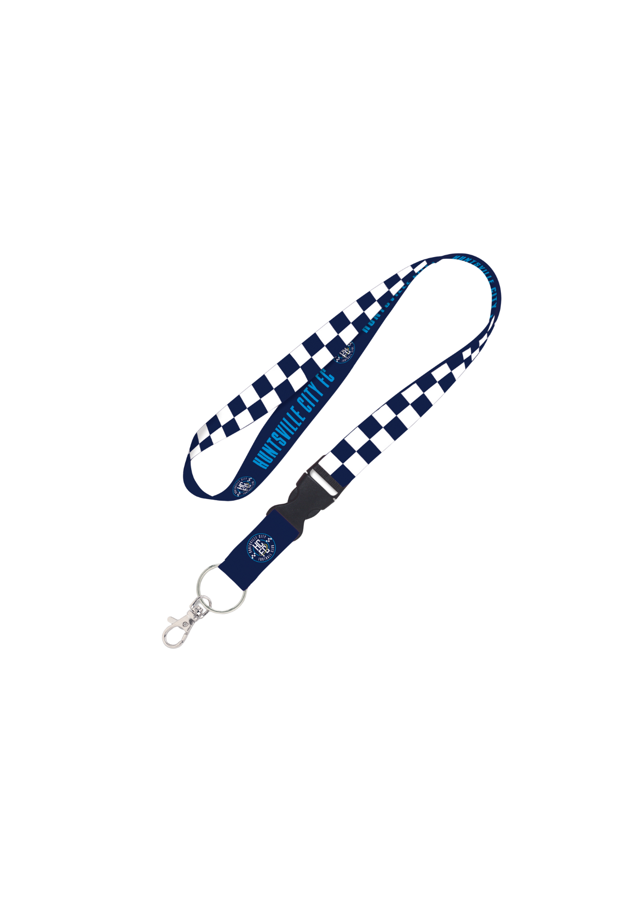 Huntsville City FC Buckle Lanyard - Navy Checkered