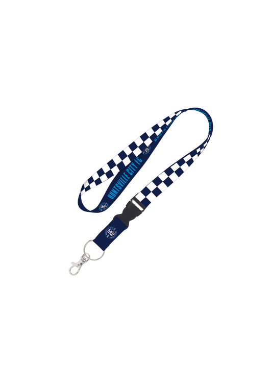 Huntsville City FC Buckle Lanyard - Navy Checkered