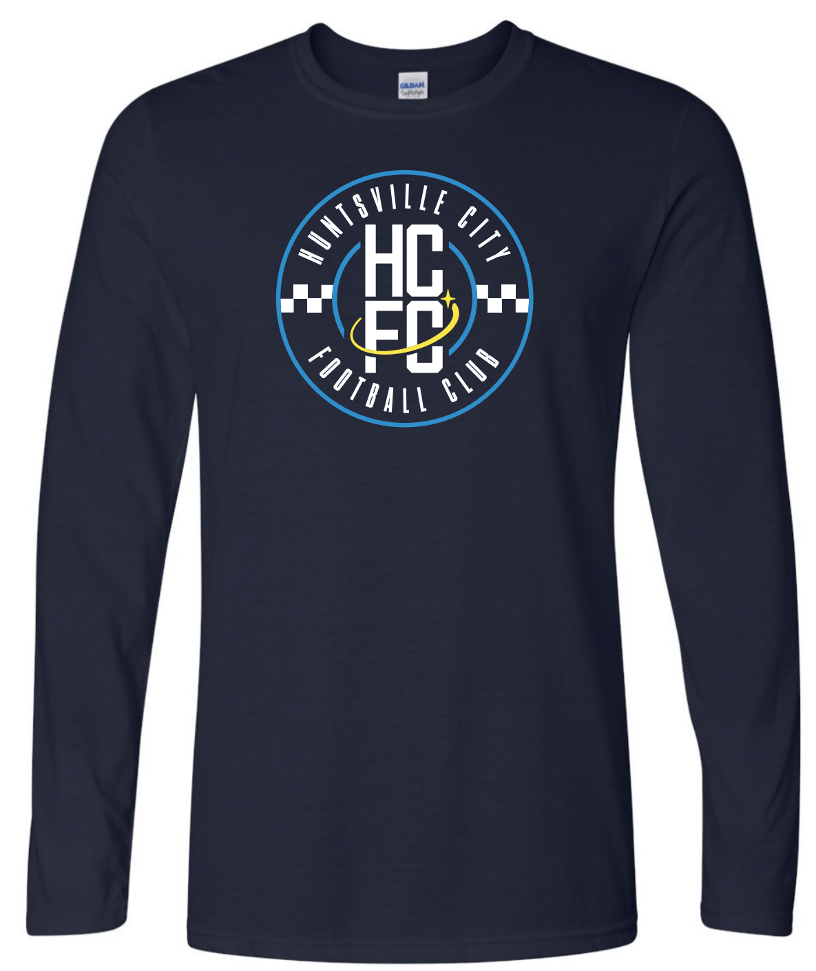 Men's Long Sleeve Crest Tee - Navy
