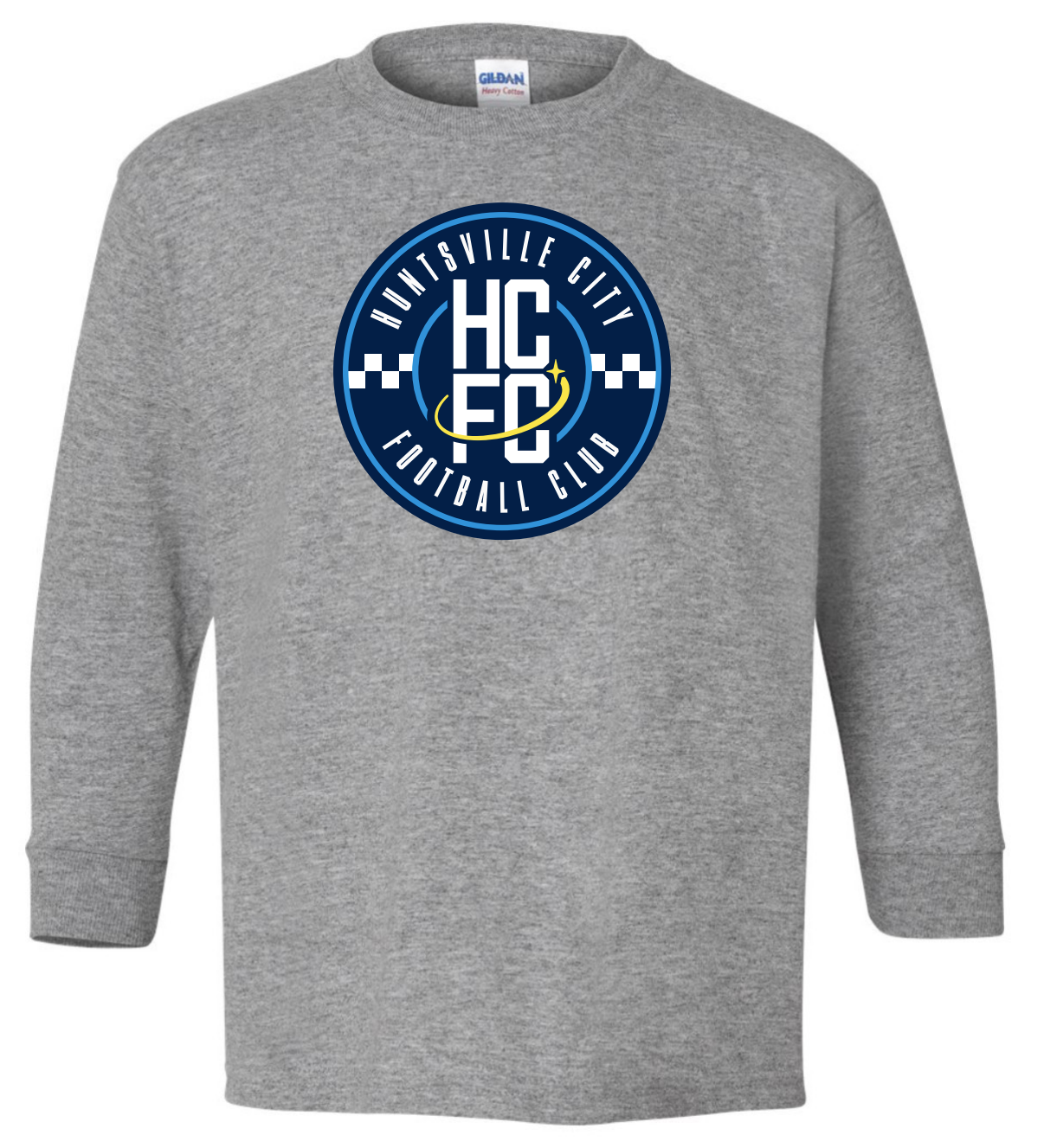 Youth Long Sleeve Crest Tee - Grey