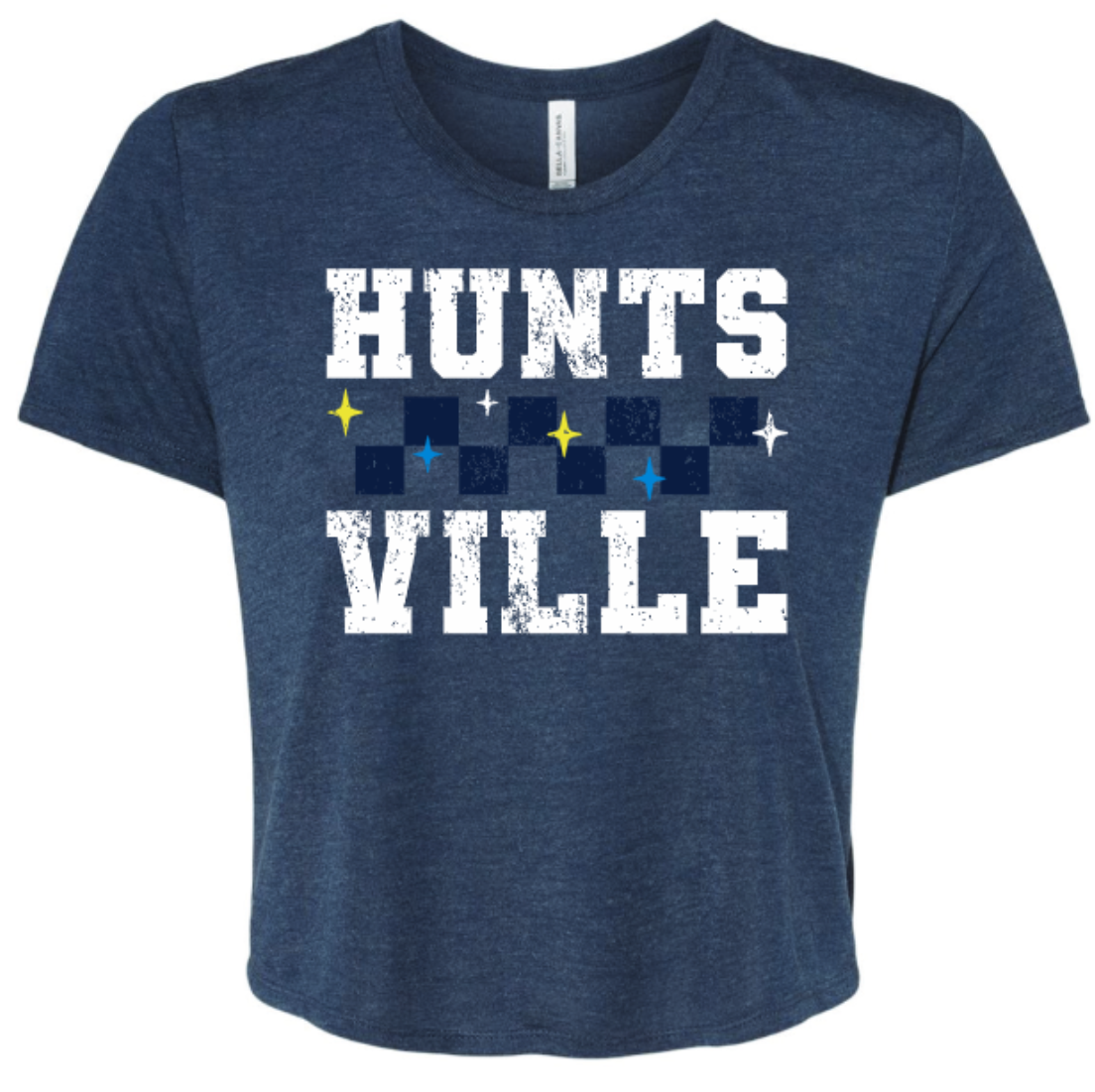 Huntsville City FC Womens Flowy Crop Tee - Navy