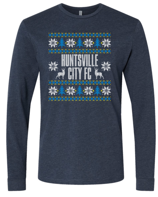 Huntsville City FC Long Sleeve Christmas Tee