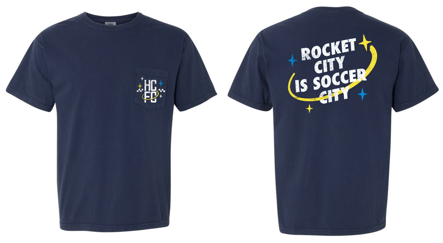 Space Night Pocket Tee - Navy