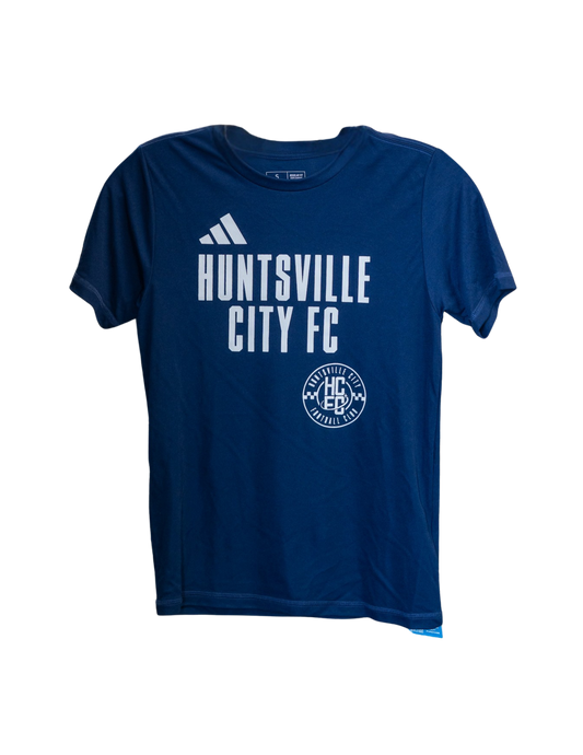 Navy Youth "Huntsville City FC" Athletic Tee Short Sleeve