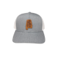 Hometown Leather Patch Trucker Hat - Grey