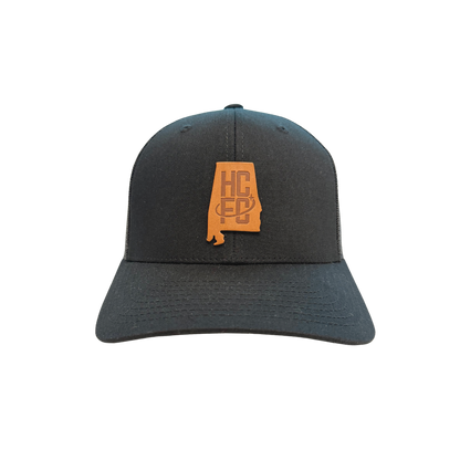 Hometown Leather Patch Trucker Hat - Black
