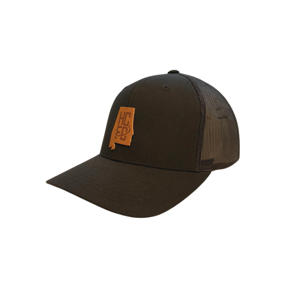 Hometown Leather Patch Trucker Hat - Black