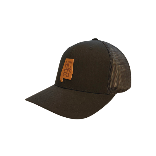 Hometown Leather Patch Trucker Hat - Black