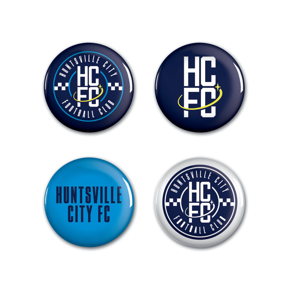 Fc Buttons Huntsville City FC Button 4-Pack – Huntsville City FC Shop
