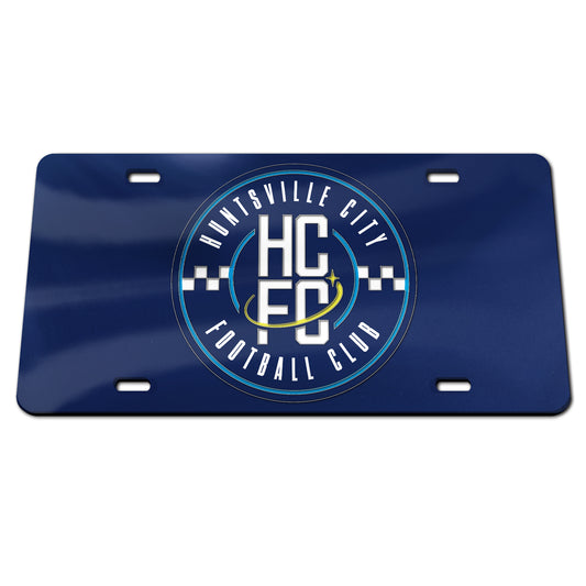 Huntsville City FC Acrylic License Plate - Navy