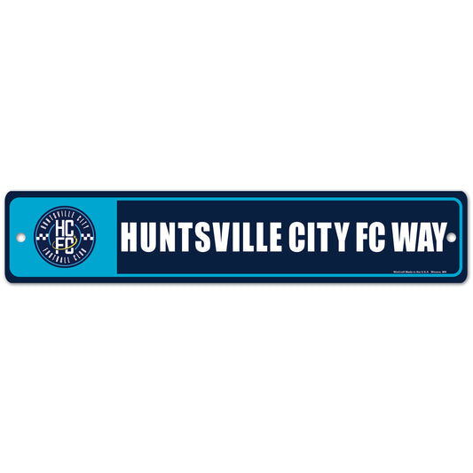 Huntsville City FC Styrene Street Sign