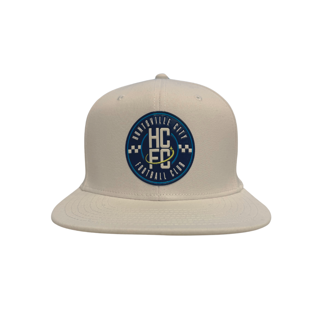 Adult Snapback Adjustable Crest Hat - White