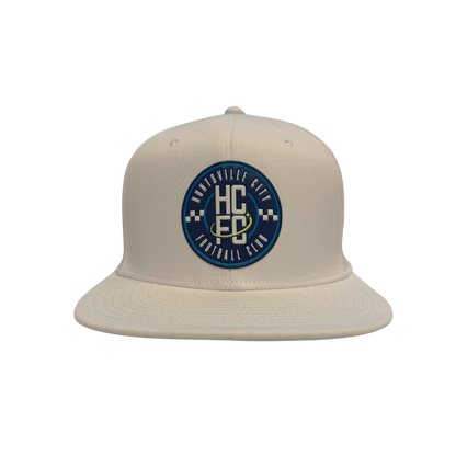 Adult Snapback Adjustable Crest Hat - White