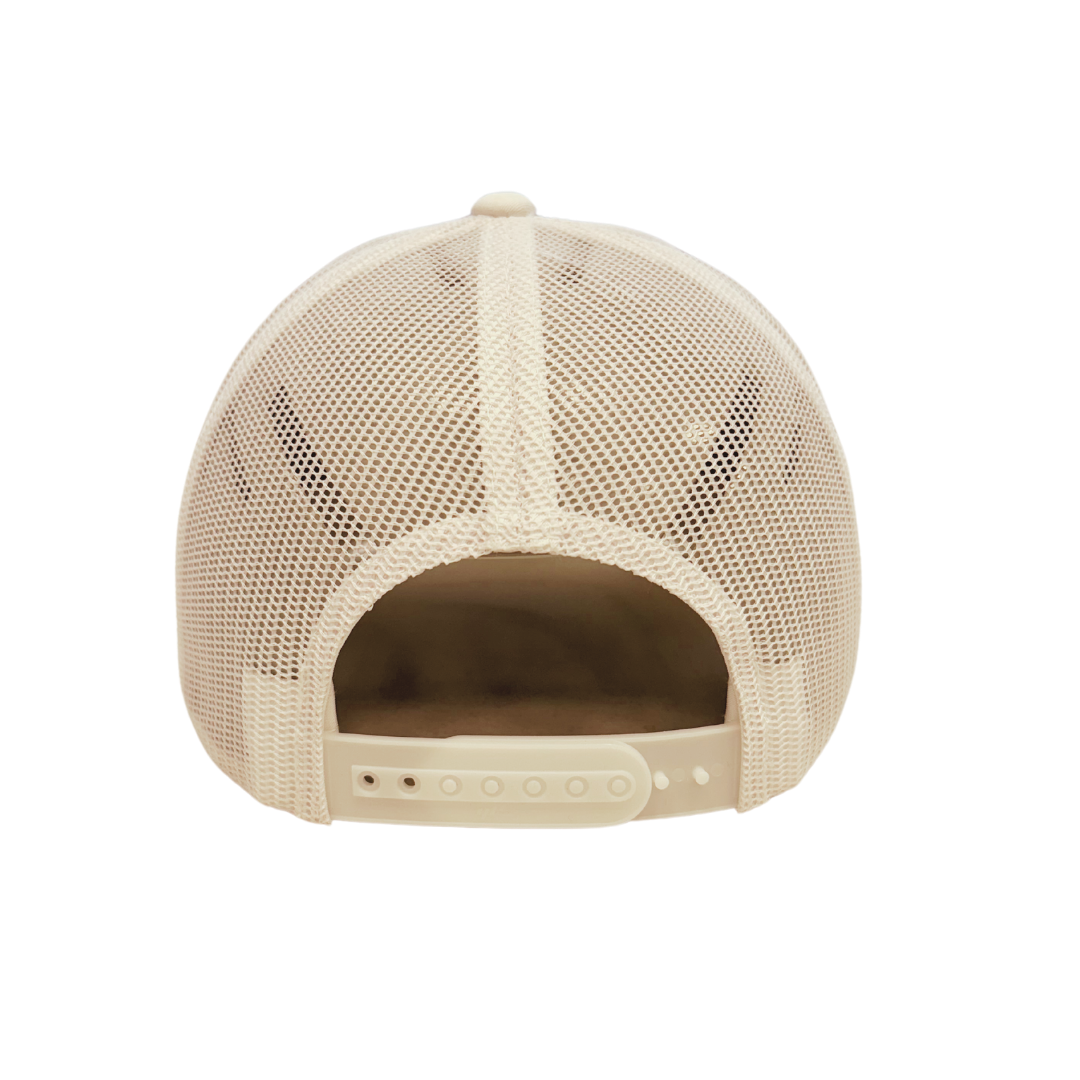 Hometown Leather Patch Trucker Hat - White