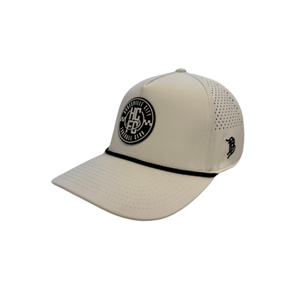 Branded Bills 5-Panel Rope Hat- White