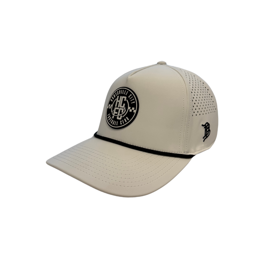 Branded Bills 5-Panel Rope Hat- White