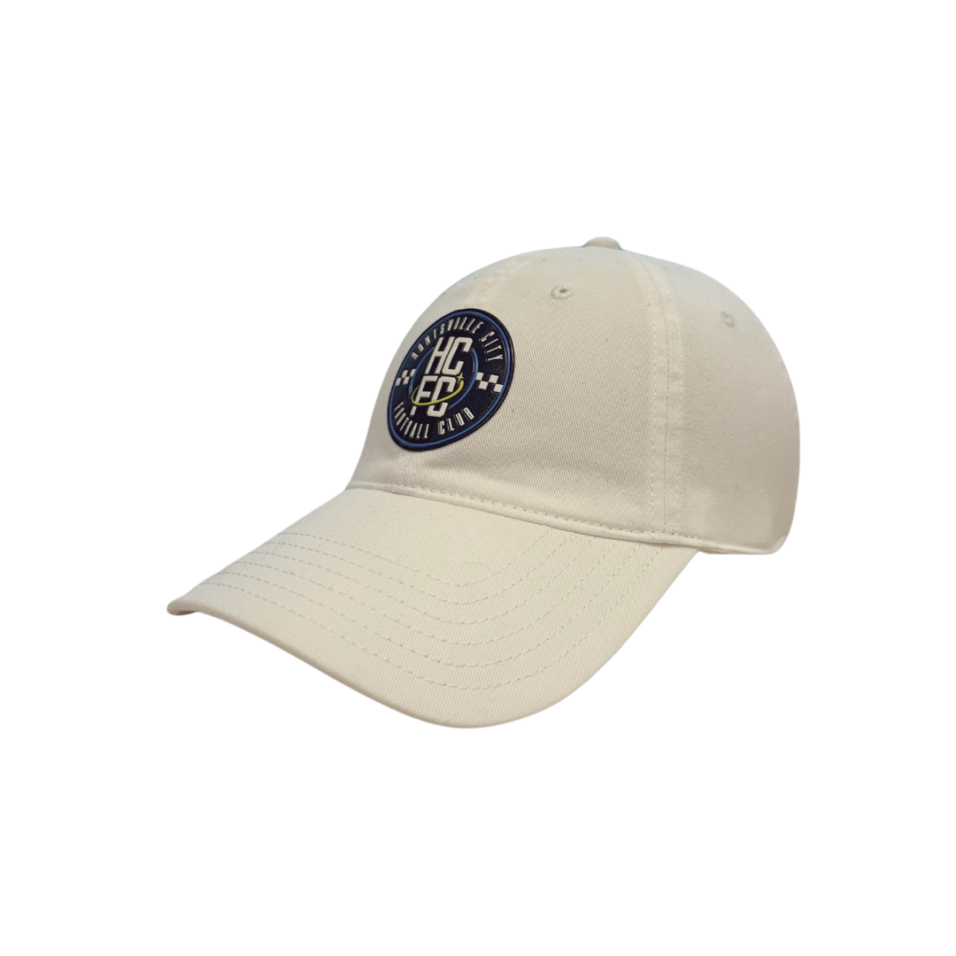 Adult Slouch Adjustable Crest Hat - White