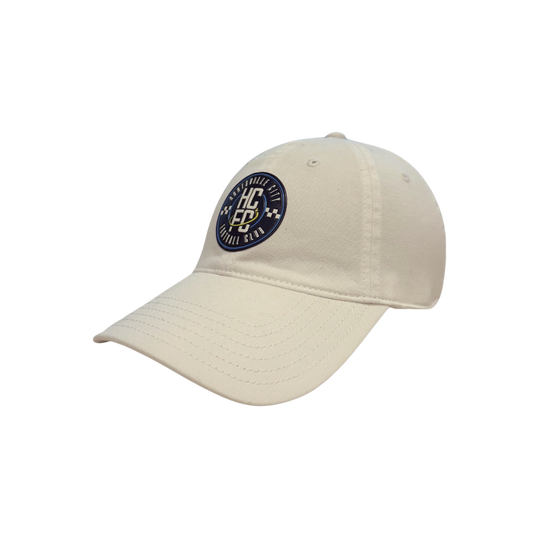 Adult Slouch Adjustable Crest Hat - White