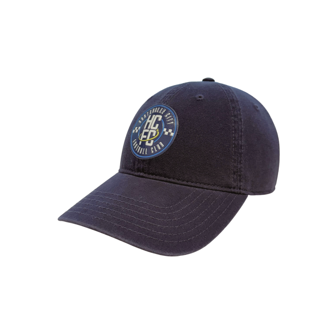 Youth Slouch Adjustable Crest Hat - Navy