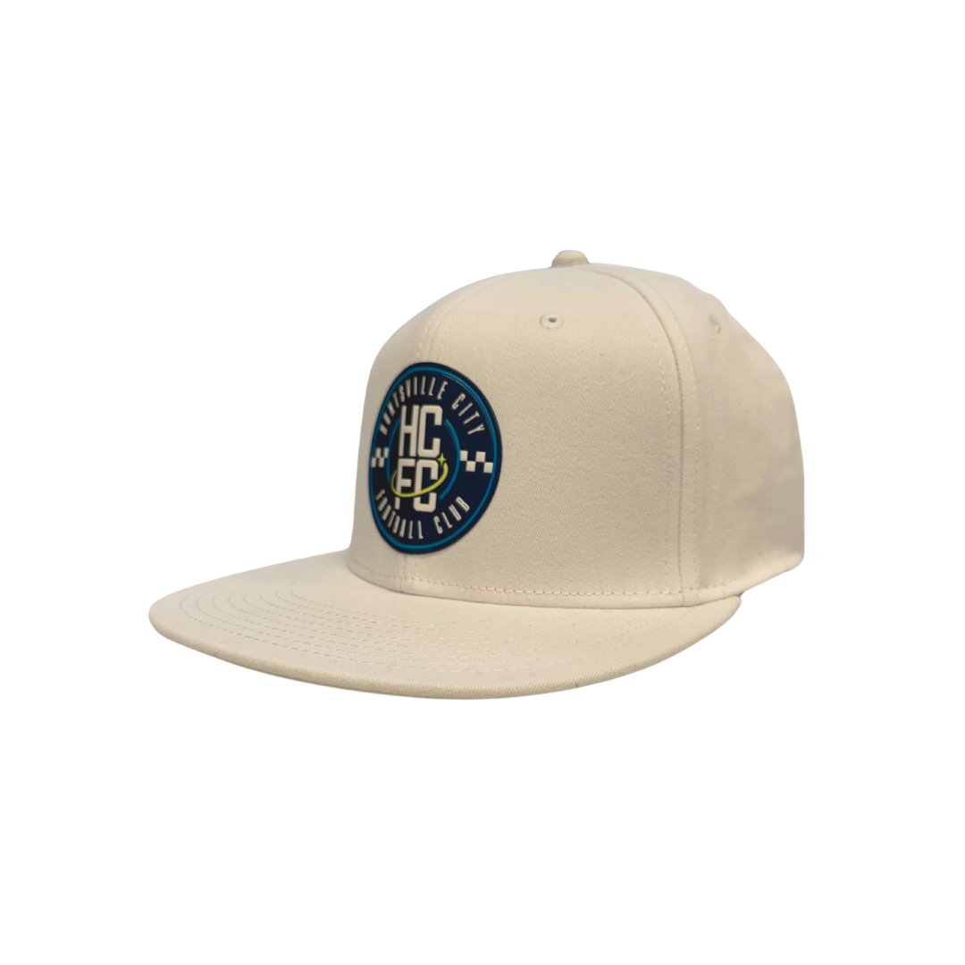 Adult Snapback Adjustable Crest Hat - White