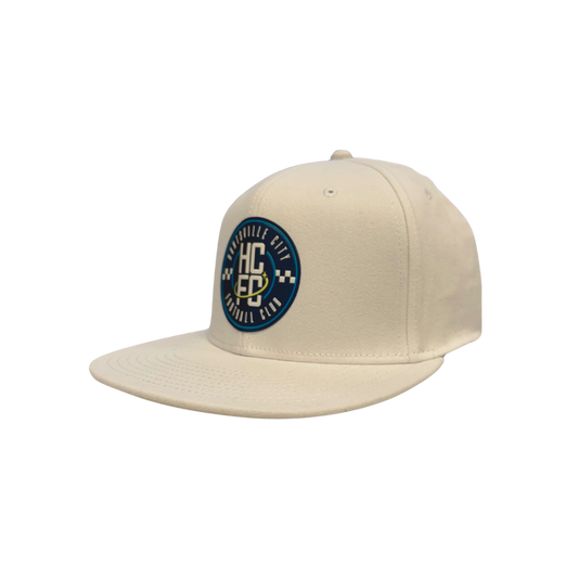 Adult Snapback Adjustable Crest Hat - White