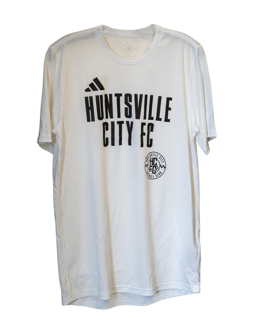 White "Huntsville City FC" Athletic Tee Short Sleeve