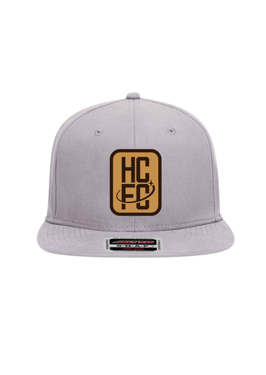 Element Leather Patch Snapback - Grey