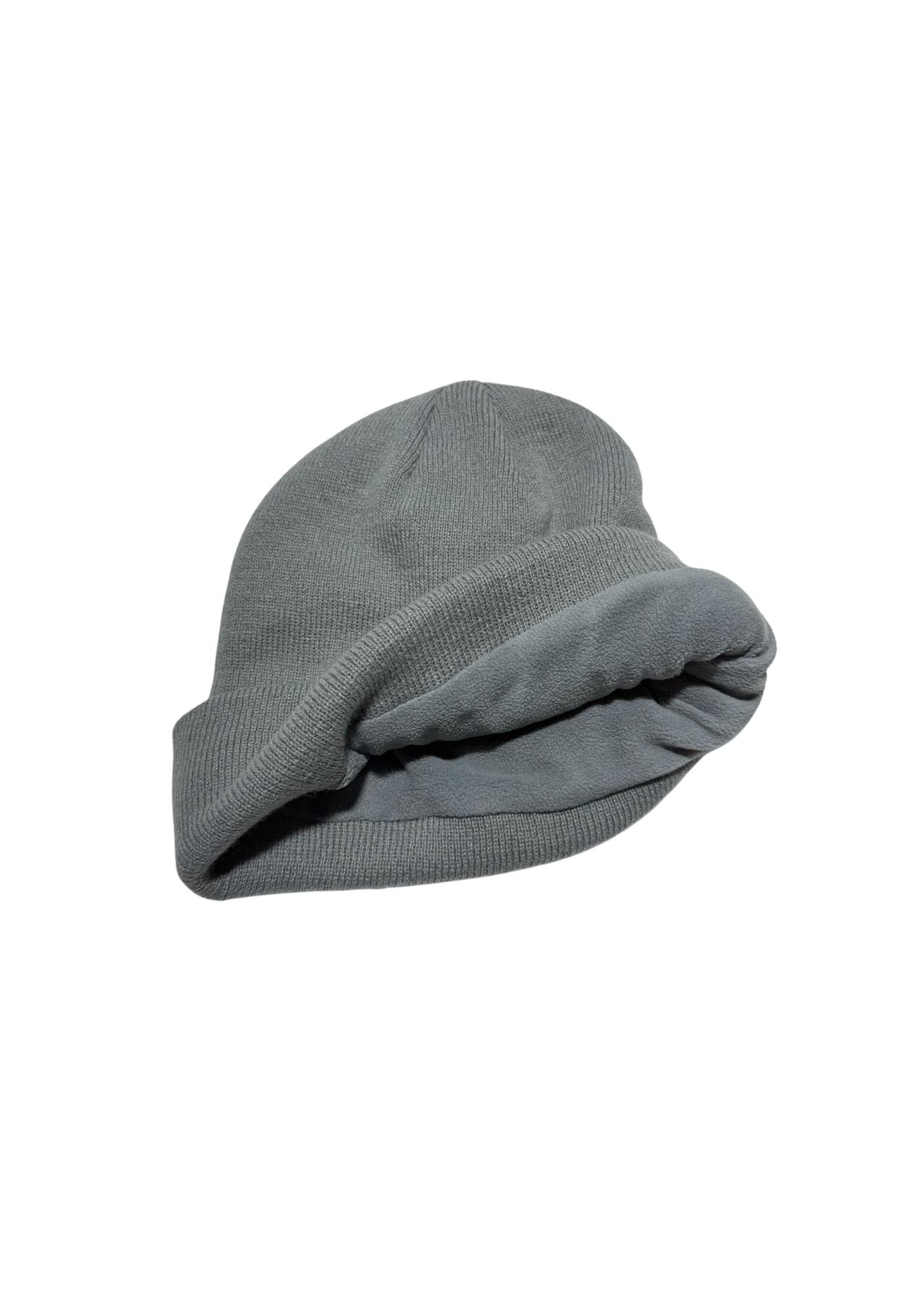 HCFC Fleece Lined Cuff Knit Hat - Steel