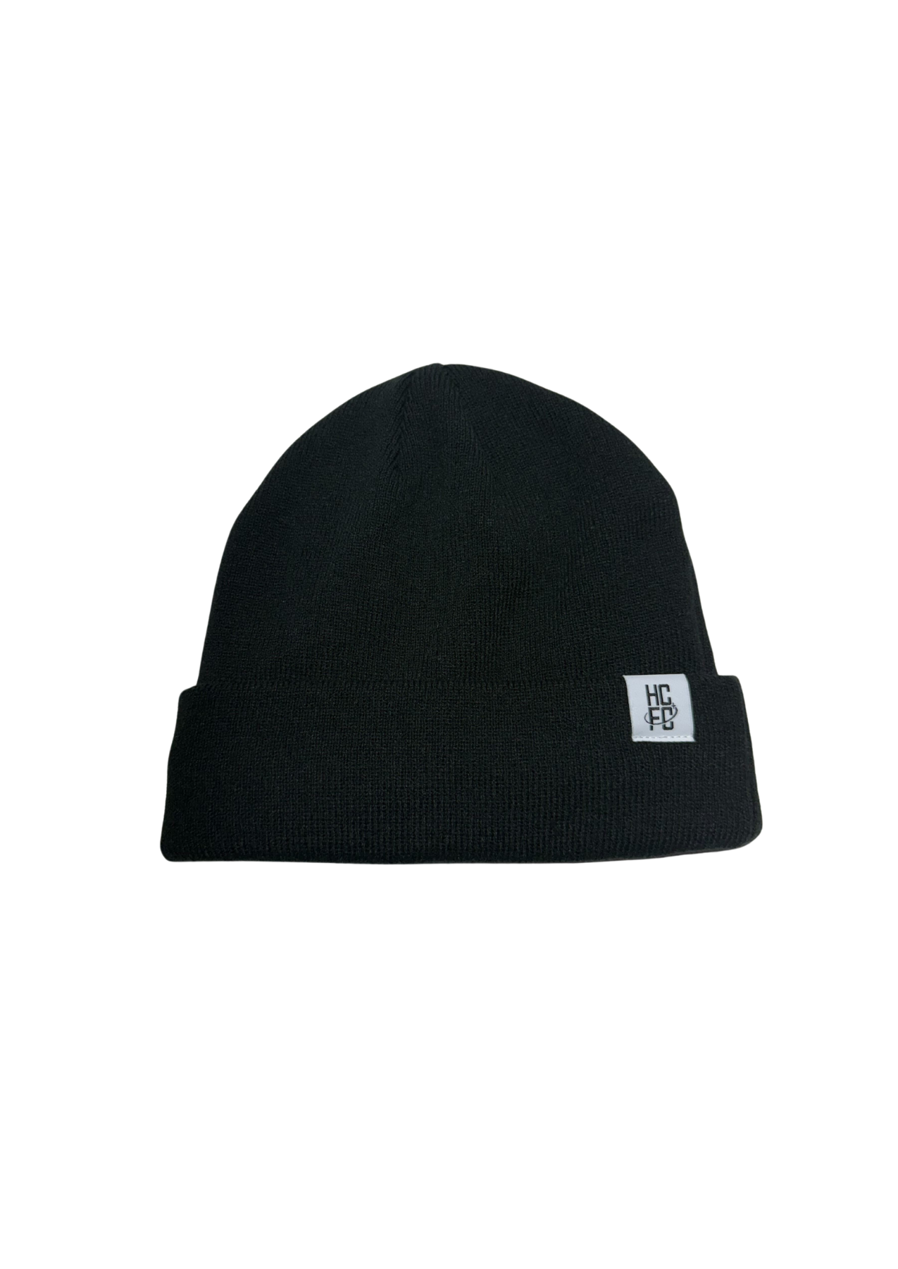 HCFC Fleece Lined Cuff Knit Hat - Black