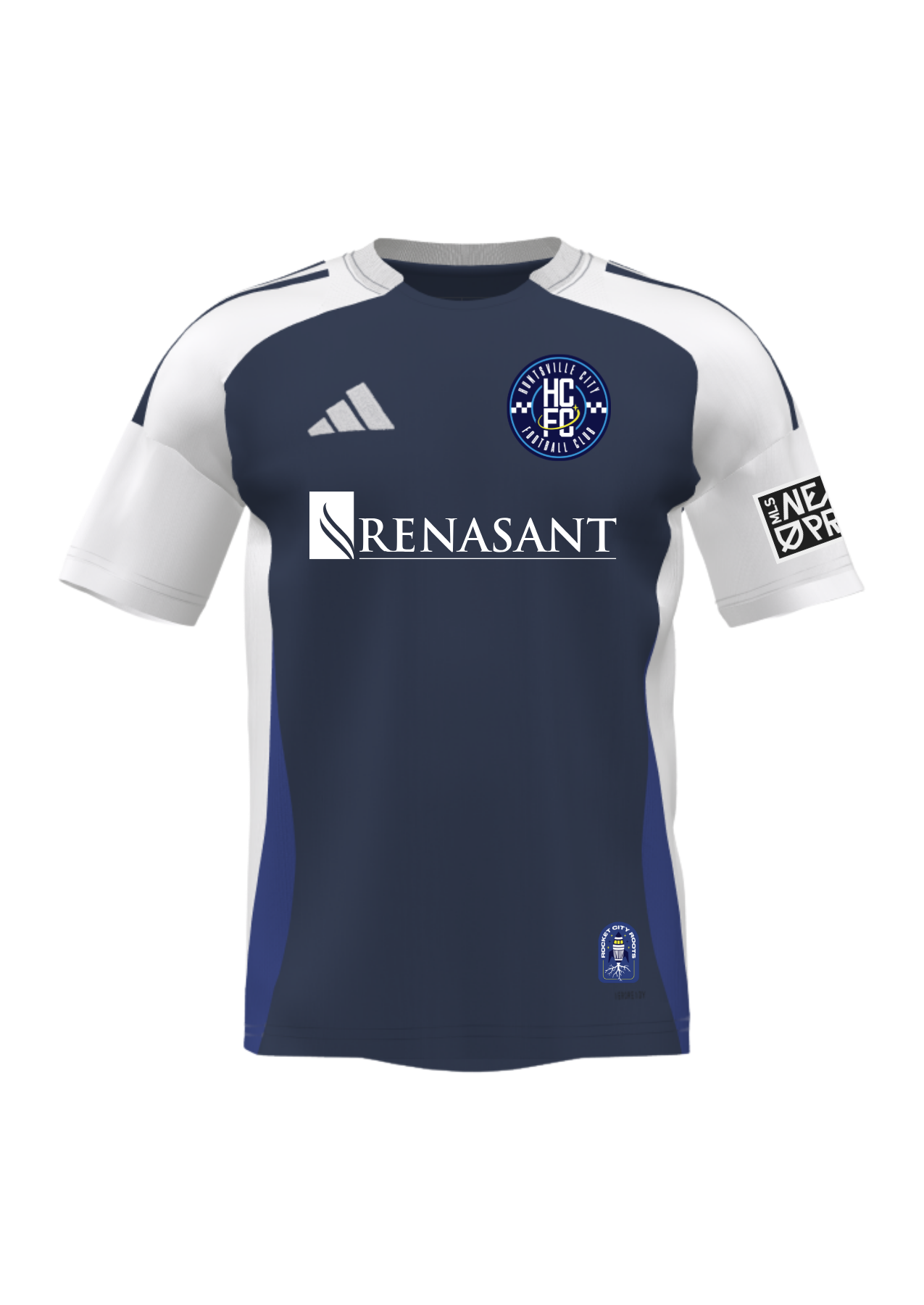 Men's Adidas 2025 Navy Rocket City Roots Kit - Authentic – Huntsville ...