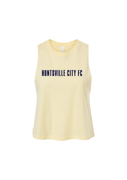 Women's Racerback Crop Tank - Daisy