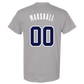 Men's HCFC Marshall Name & Number Tee - Gravel
