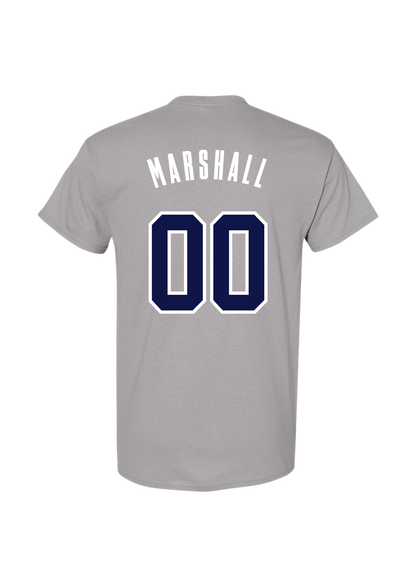 Men's HCFC Marshall Name & Number Tee - Gravel