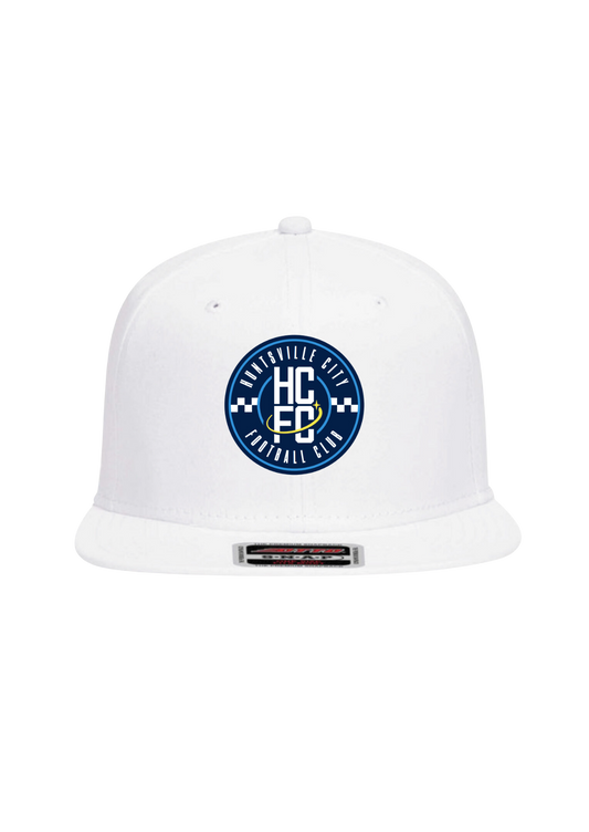 Adult Snapback Adjustable Crest Hat - White