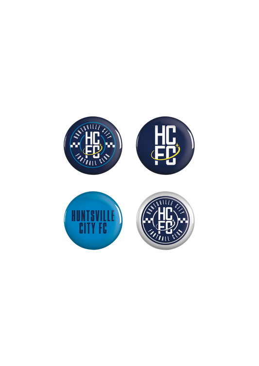 Huntsville City FC Button 4-Pack