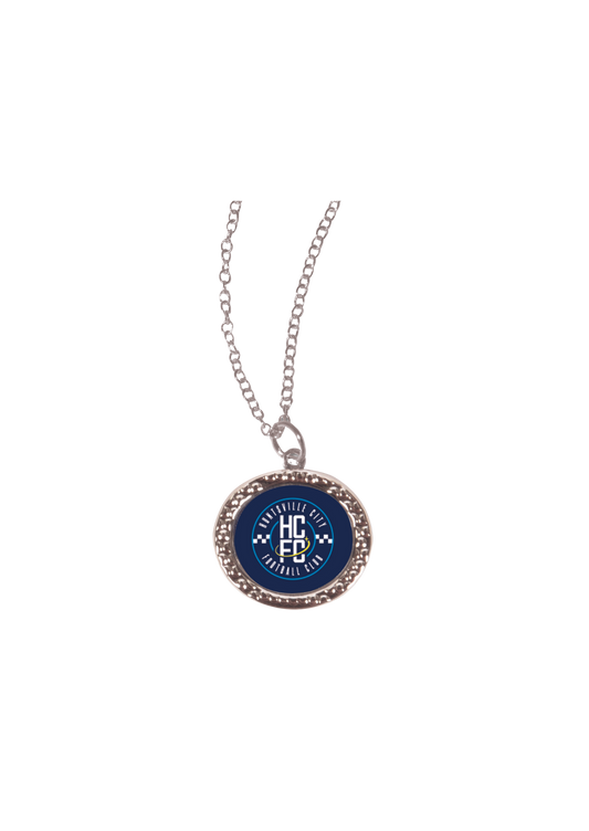 Huntsville City FC Oval Hammered Necklace