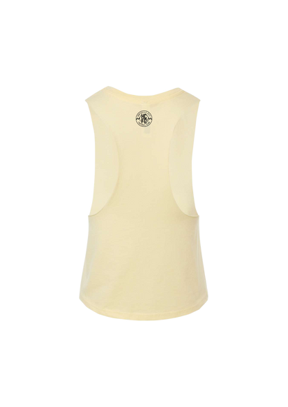 Women's Racerback Crop Tank - Daisy